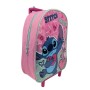 Stitch Zaino Trolley Asilo 35 cm Rosa Disney