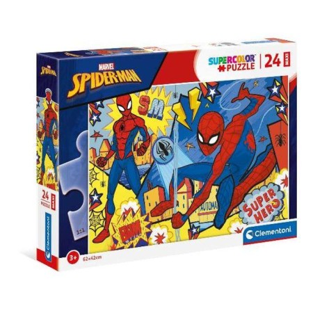 Puzzle Spiderman 24 Pezzi 3 Anni+ Supercolor Maxi 62x42 cm Clementoni Marvel