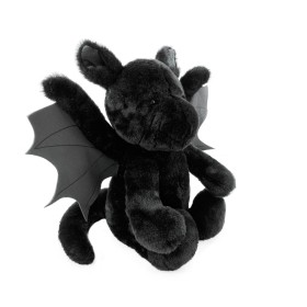 Peluche Drago Nero 28 Cm Draghetto Morbido Smart&Fun 0 Mesi+