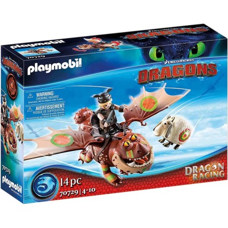 Playmobil Dragons Trainer Racing 70729 Gambedipesce e Muscolone 4 Anni+