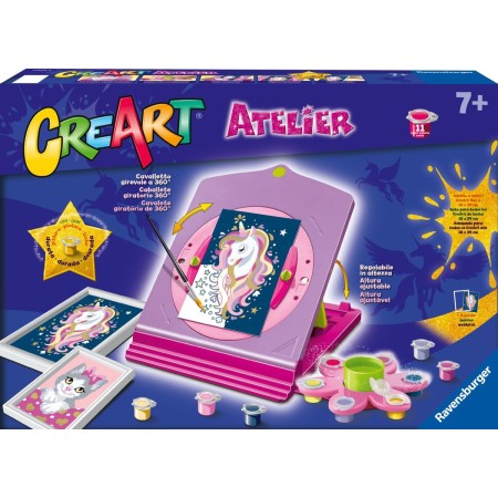 Ravensburger Creart Atelier Unicorno Dipingere con i Numeri 7 Anni+