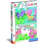 Puzzle Unicorno 2x20 Pezzi Clementoni Super Color 3 Anni+