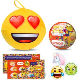 Miraball Emoji Sfera con 3 Sorprese e 1 Peluche