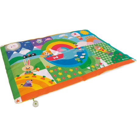 Tappeto Gioco per Neonati Clementoni Baby Friends Soft Playmat 135x90 cm Lavabile 0 Mesi+