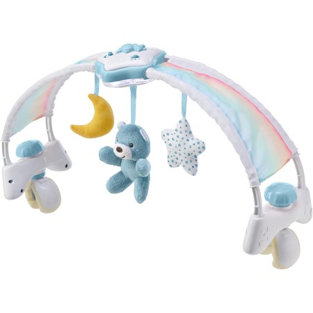 Chicco Giostrina Lettino con Luci Suoni e Proiettore Arco Gioco Azzurro Rainbow Sky First Dreams 0 Mesi+