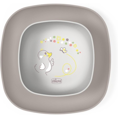 Chicco Set Piatti 12m+ Piatto Fondo e Piatto Piano Grigio 160023