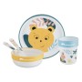 Set Pappa 12 Mesi+ Bebe Confort con Piatti, Bicchiere e Posate Ideali nel Microonde e in Lavastoviglie