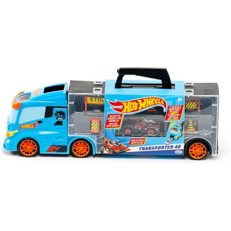 Hot Wheels Camion Bisarca Porta Macchine 40 cm con 1 Veicolo Incluso 3 Anni+