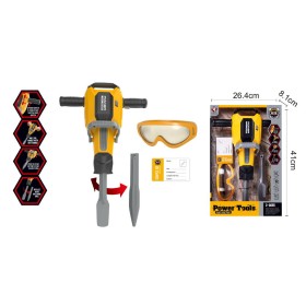 Martello Pneumatico Giocattolo per Bambini Deluxe con Mascherina Funziona Davvero 3 Anni+