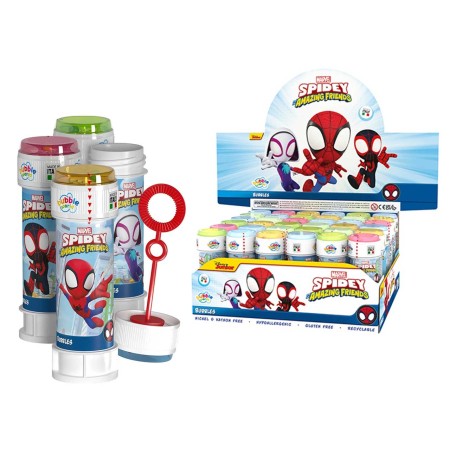 Bolle di Sapone Spidey Confezione da 36 Pezzi Marvel Dulcop Made in Italy
