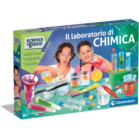 Laboratorio di Chimica Clementoni per Bambini Scienza e Gioco Lab 8 Anni+