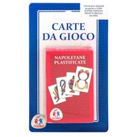 Carte Napoletane Plastificate Carte da Gioco per Scopa, Tresette, Briscola, Solitario