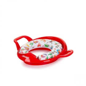 Riduttore Wc Bambini con Maniglie Morbido Universale Rosso