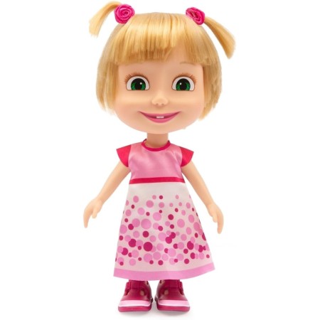 Masha Bambola 23 cm Originale Masha e Orso Vestito Festa di Compleanno Giochi Preziosi 3 Anni+