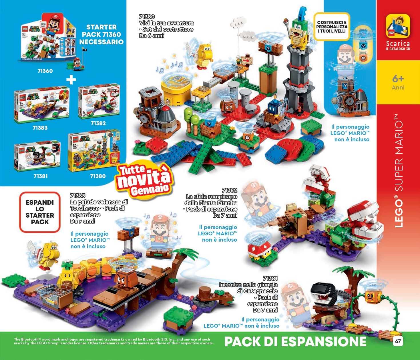 Lego Super Mario La sfida rompicapo della Pianta Piranha 71382